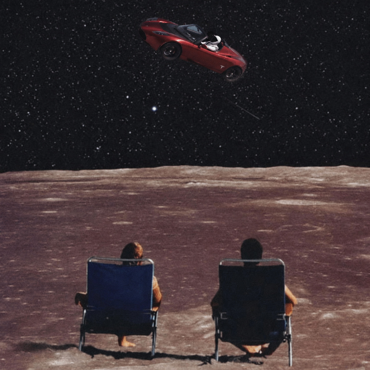 Two chairs facing a silent lunar horizon